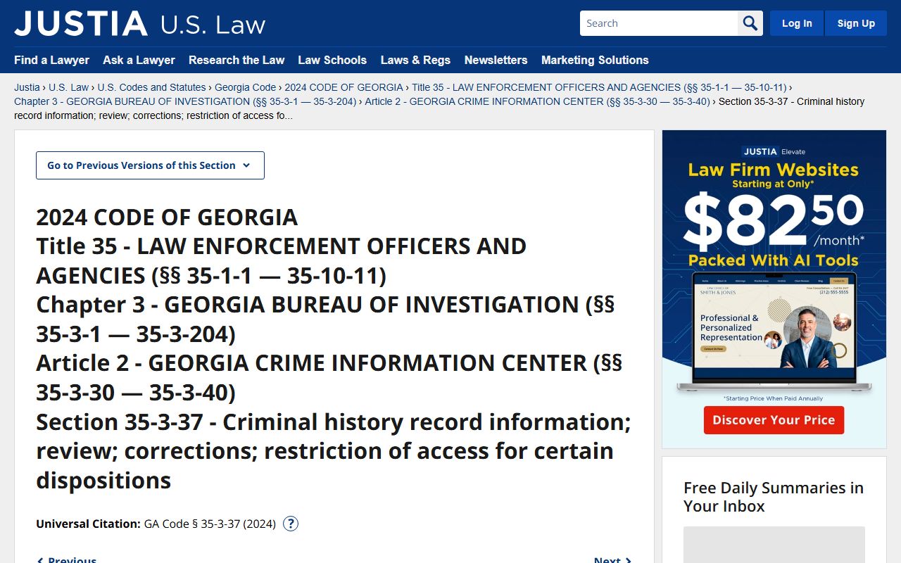 Stewart County arrest records and Georgia record restriction statute