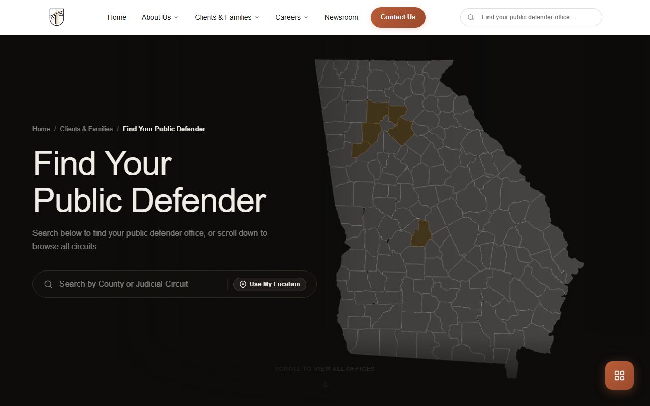 Stewart County arrest records and Southwestern Circuit public defender listing