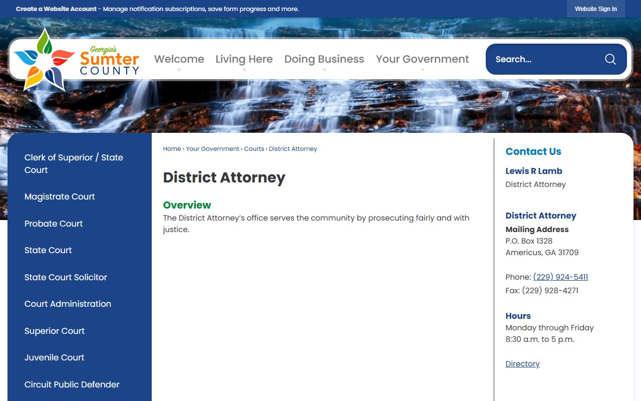 Stewart County arrest records and Southwestern Circuit District Attorney charges