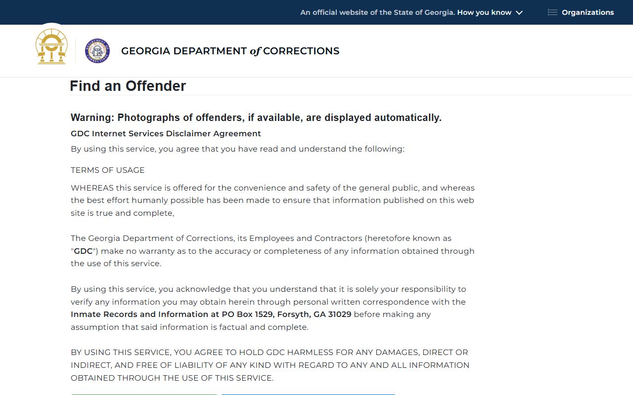 Stewart County criminal court records Georgia Department of Corrections offender query