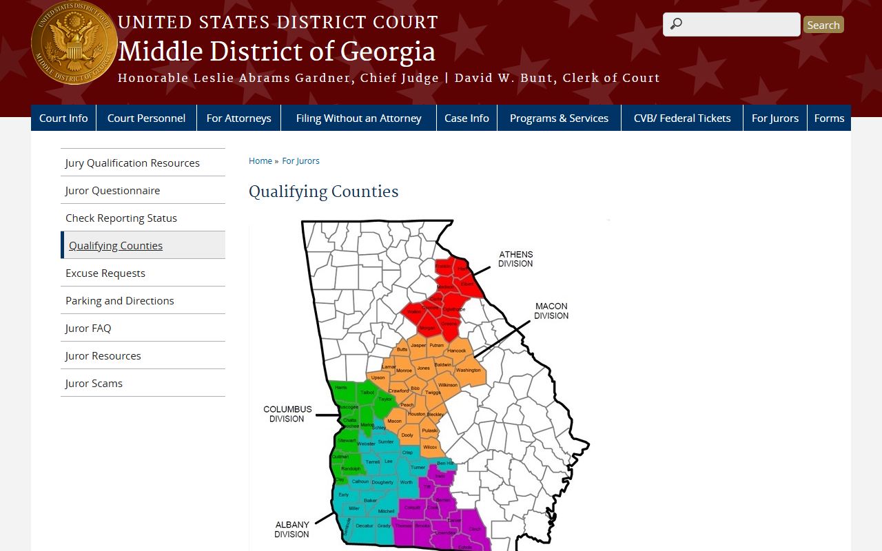 Stewart County inmate search Middle District Georgia qualifying counties